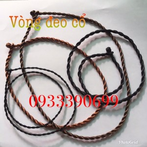 1 vòng cổ dây dù xoắn (còn gọi là dây vải) 40-47cm