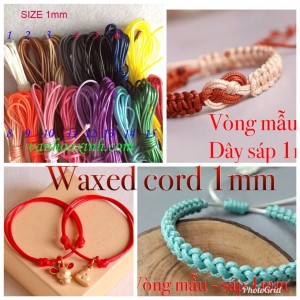 3m dây sáp waxed cord 1mm cói Hàn quốc